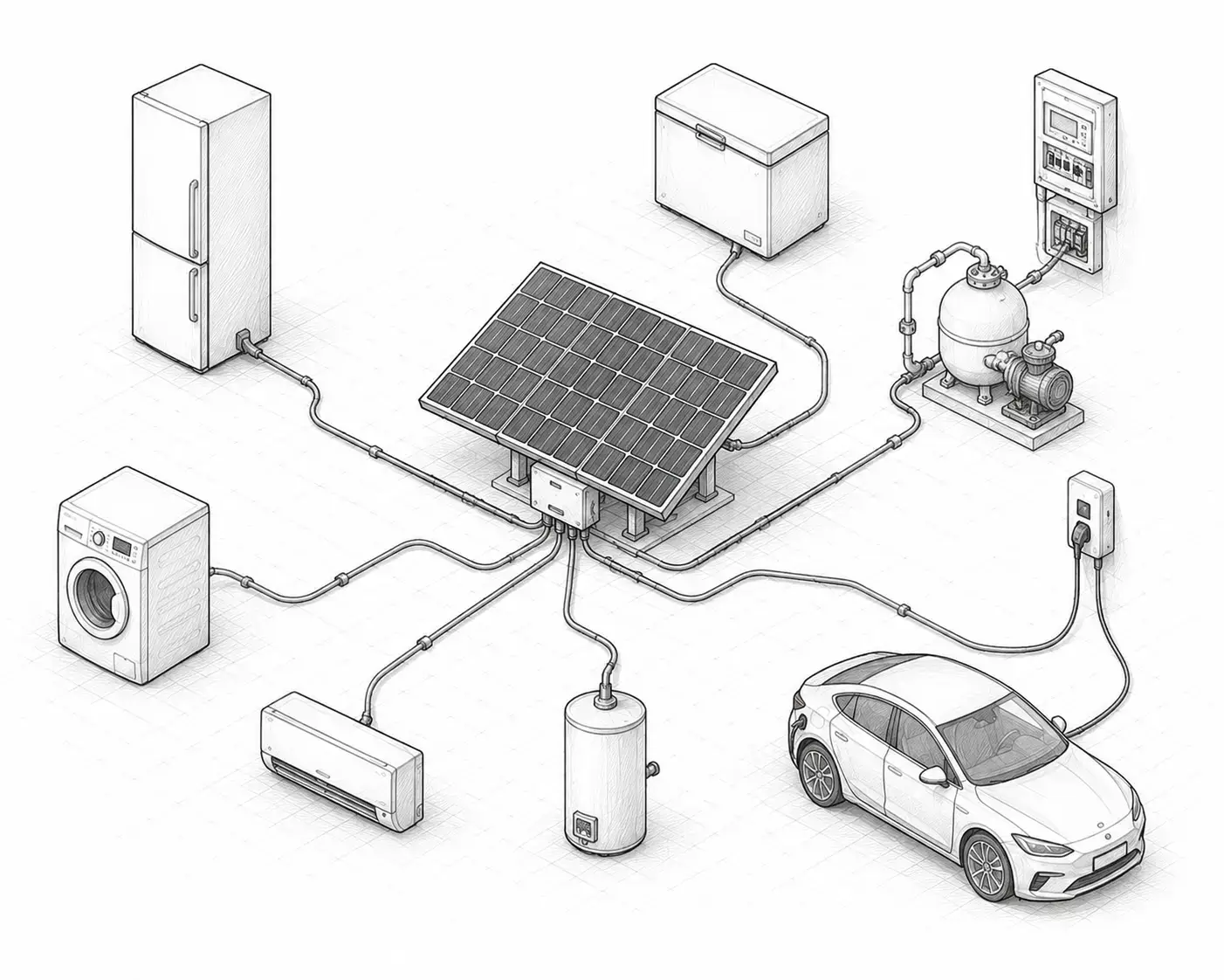 Imagem de um painel solar